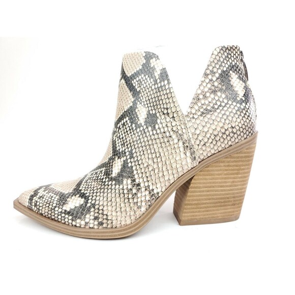 Steve Madden Camryn Snake Print Leather Bootie Heel Boots Size 10 $149 - Picture 2 of 9